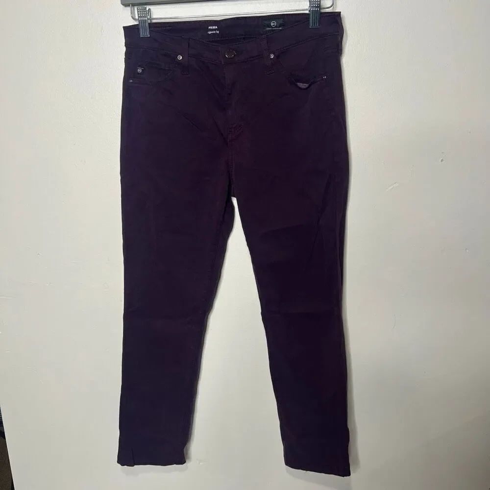 AG Prima Cigarette JeansâPurple Soft Sz 28R